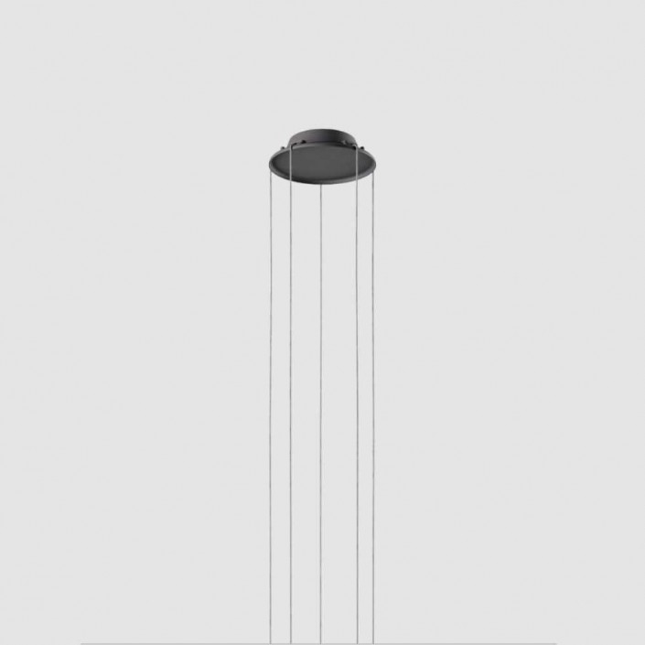 Patère ronde small pour 2 à 5 suspensions - LODES - finition noire