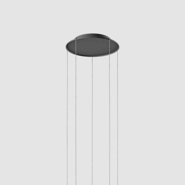 Patère ronde large pour 2 à 5 suspensions - LODES - finition noire