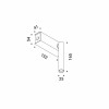 Dimensions applique / Plafonnier Mira Switch - Davide groppi - finition noir mat