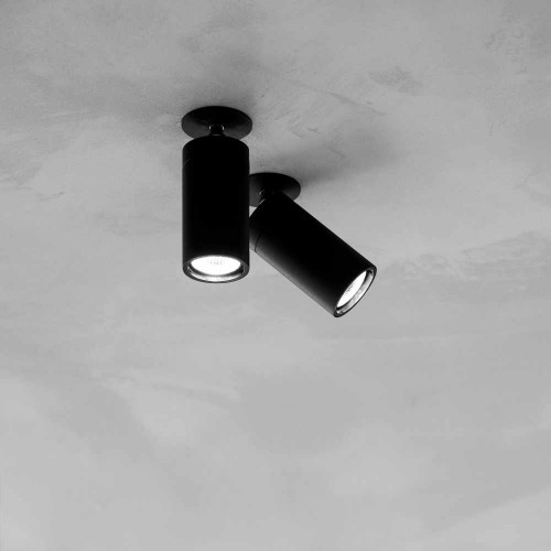 Plafonnier Dot R - Davide groppi - finition noir mat