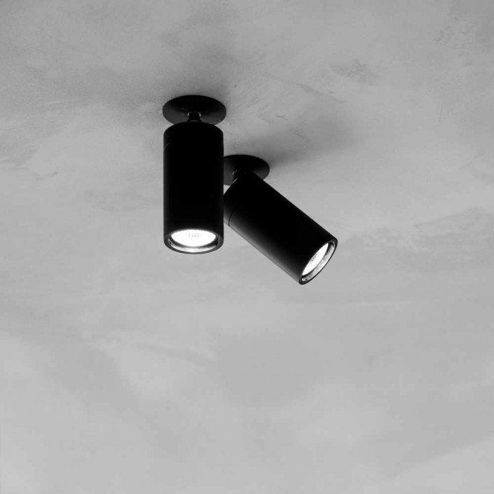 Plafonnier Dot R - Davide groppi - finition noir mat