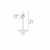 Dimensions lampe de table Spider - O Luce