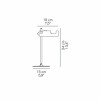 Dimensions lampe de table Mini Spider - O Luce