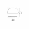 Dimensions lampe de table Zanuso -  O Luce