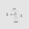 Dimensions applique murale Roomor 1.1 - Wever&Ducré