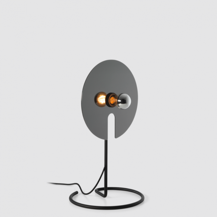 Lampe de table Mirro Table 1.0 - Wever&Ducré - finition noir mat chrome noir