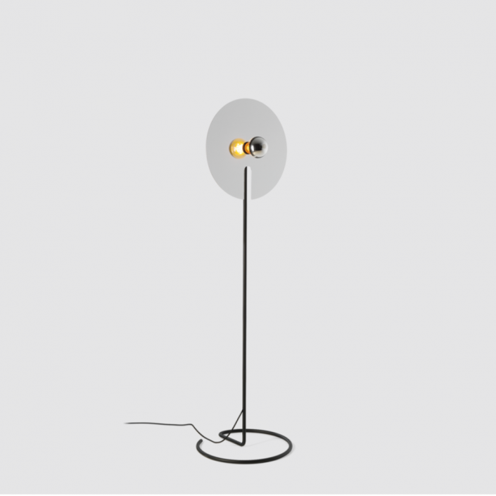 Lampadaire Mirro 2.0 - Wever&Ducré - finition noir mat alu brillant