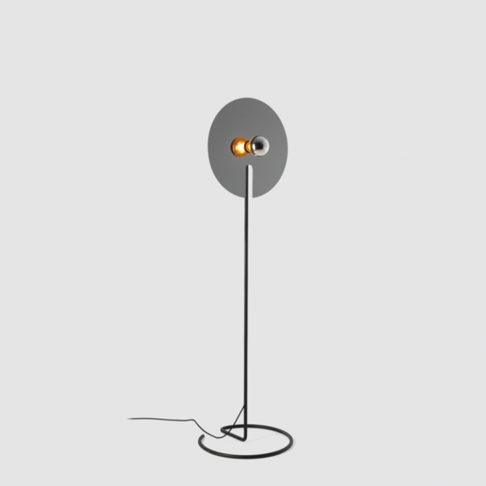 Lampadaire Mirro 2.0 - Wever&Ducré - finition noir mat chrome noir