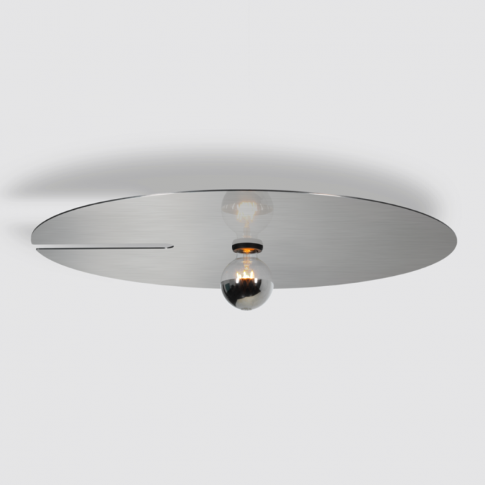 Applique / Plafonnier Mirro 3.0 - Wever&Ducré - finition noir mat alu brossé