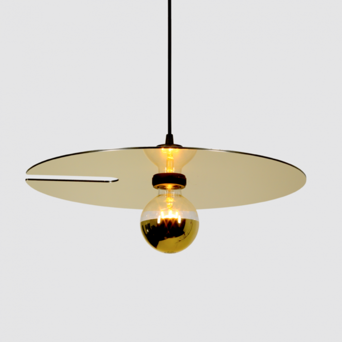Suspension Mirro 2.0 - Wever&Ducré - finition noir mat or clair