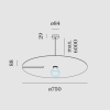 Dimensions suspension Mirro 3.0 - Wever&Ducré