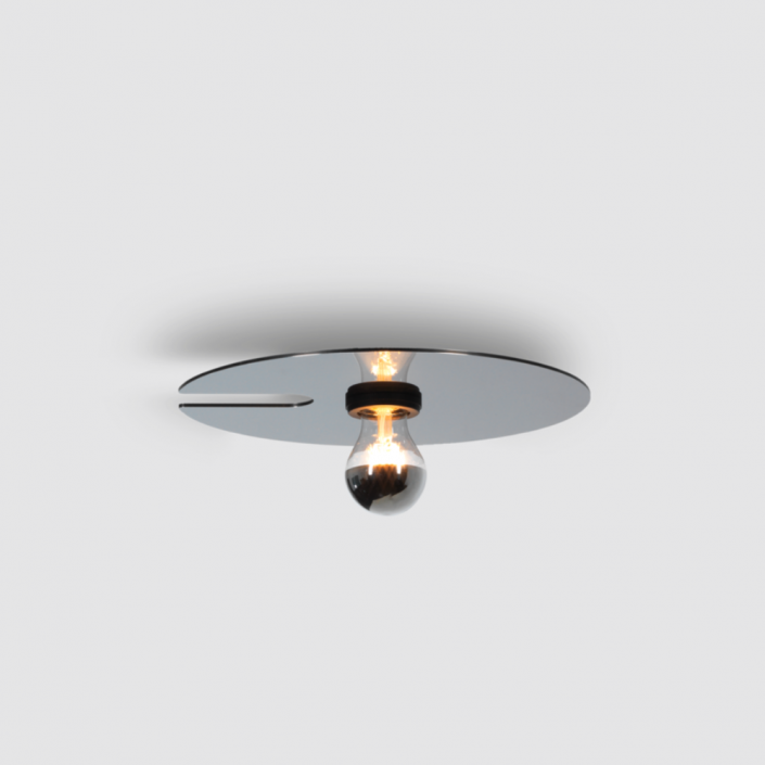 Applique / Plafonnier Mirro 1.0 - Wever&Ducré - finition noir mat chrome noir