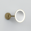 Miroir éclairant grossissant Mascali Round LED - Astro lighting - finition laiton brossé mat