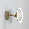 Miroir éclairant grossissant Mascali Round LED - Astro lighting - finition laiton brossé mat