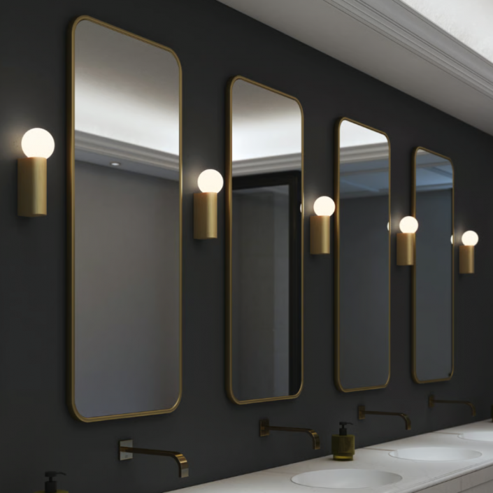 Applique ortona  single - Astro lighting - finition laiton brossé mat