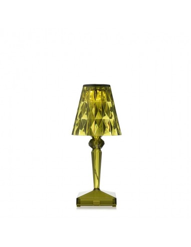 Lampe de table sans fil Battery transparent vert Kartell - Valente Design