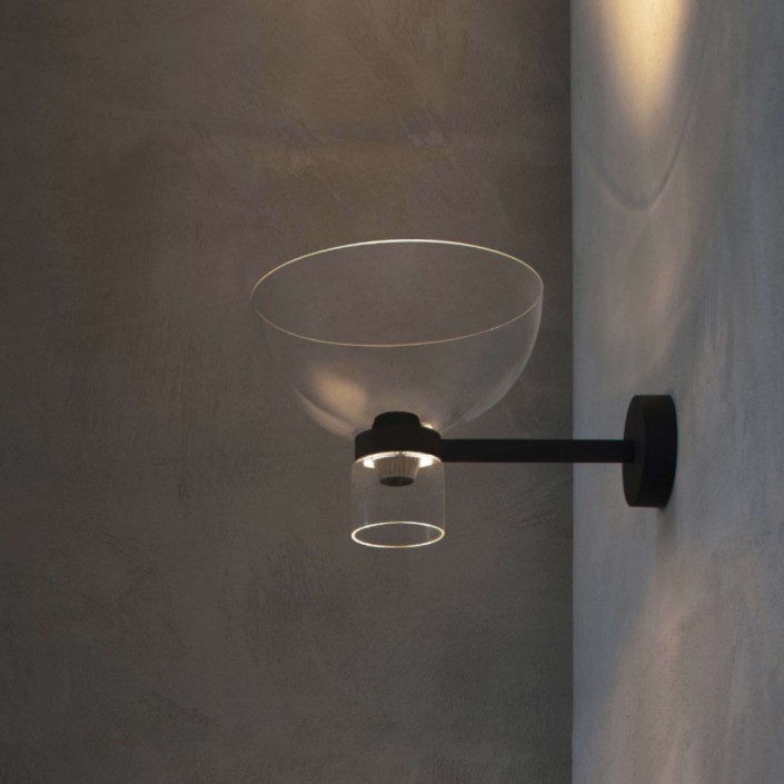 Applique murale Nocturne W Bowl - finition noir - Flos