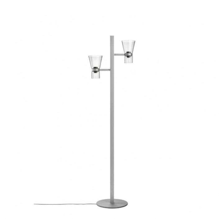 Lampadaire Nocturne F2 - Flos - finition argent