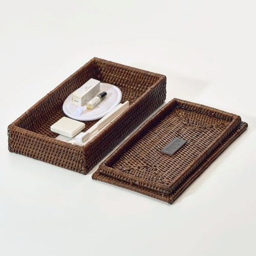 Boîte de rangement Basket BMD - Rotin - Marron - Decor Walther - Valentedesign.com
