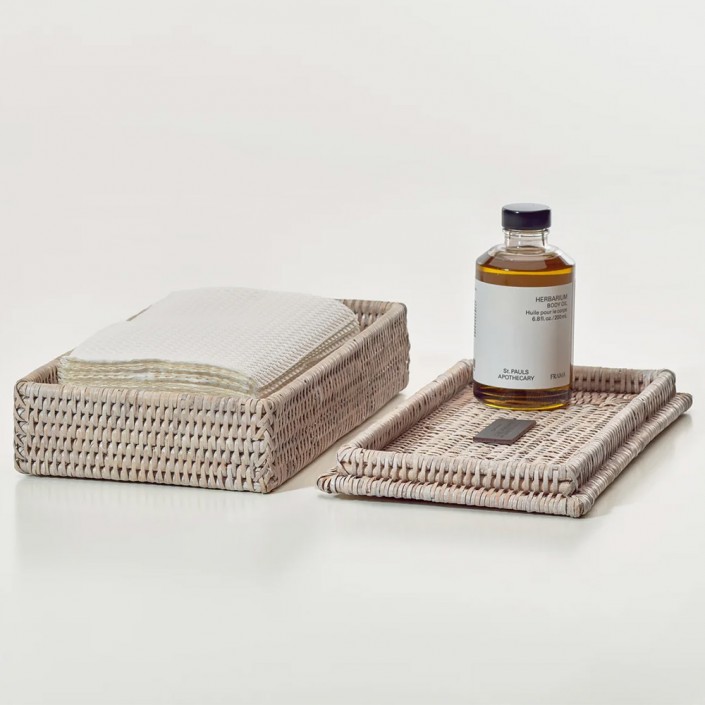 Boîte de rangement Basket BMD - Rotin - Beige - Decor Walther - Valentedesign.com