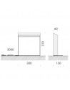 Dimensions lampe de table Maria Viabizzuno - Valente Design