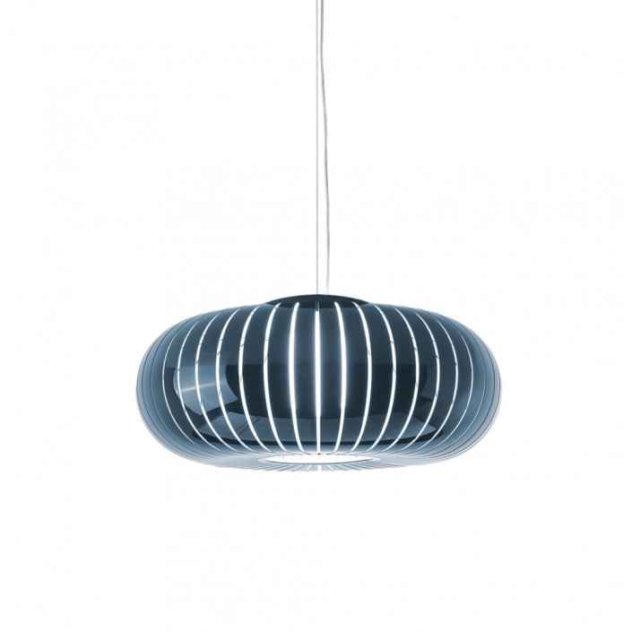 Suspension Teresa de Kartell finition bleu pétrole