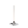 Lampe sans fil Goodnight Outdoor de Kartell finition chrome de trois quarts