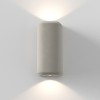 Applique d'extérieur Brixham Wall Twin d'Astro Lighting finition béton gris allumée de face
