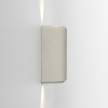 Applique d'extérieur Brixham Wall Twin d'Astro Lighting finition béton gris allumée de côté