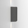 Applique d'extérieur Brixham Wall Twin d'Astro Lighting finition béton charbon allumée de côté
