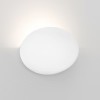 Applique murale Dawn Wall en plâtre d'Astro Lighting finition blanc allumée de trois quarts