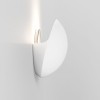 Applique murale Dawn Wall en plâtre d'Astro Lighting finition blanc allumée de côté