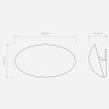 Applique murale Dawn Wall en plâtre d'Astro Lighting finition blanc - dimensions
