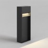 Borne accessoire Mori Bollard 400 d'Astro Lighting avec applique Mori 140 allumée, taille complète