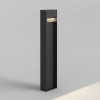 Borne accessoire Mori Bollard 750 d'Astro Lighting avec applique Mori 140 allumée, taille complète