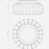 Dimensions plafonnier Toro 385 - Astro Lighting