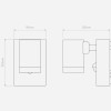 Dimensions applique Bayville Single Sensor
