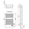 Schéma  sèche serviettes Lucy électrique 450W