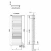 Schéma  sèche serviettes électrique Dory 900W finition blanche