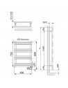 Schéma  sèche serviettes électrique Sandy 300W