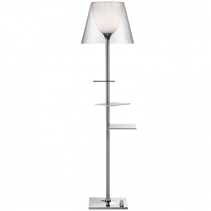 Lampadaire Bibliothèque Nationale de couleur transparent de Philippe Starck pour la marque flos chez Valente Design