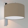 Applique Ravello finition chrome et abat jour huître astro lighting