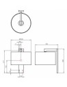 Applique Ravello finition chrome plan  astro lighting