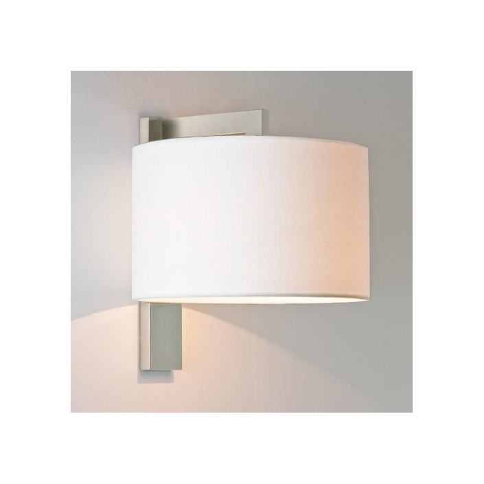 Applique Ravello finition nickel mat et abat jour blanc astro lighting