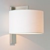 Applique Ravello finition nickel mat et abat jour blanc astro lighting