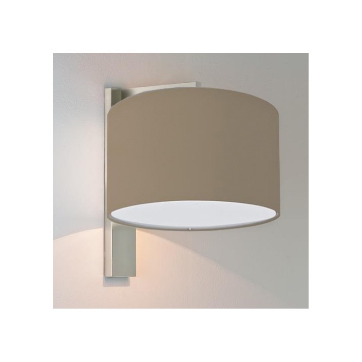 Applique Ravello finition nickel mat et abat jour huître astro lighting