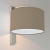 Applique Ravello finition nickel mat et abat jour huître astro lighting