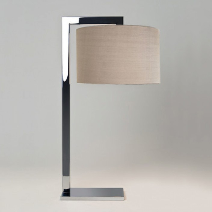 lampe ravello chrome et abat-jour huître astro lighting Valente Design
