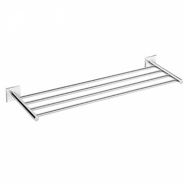 Rack porte serviettes à coller Duo Square par Bath+