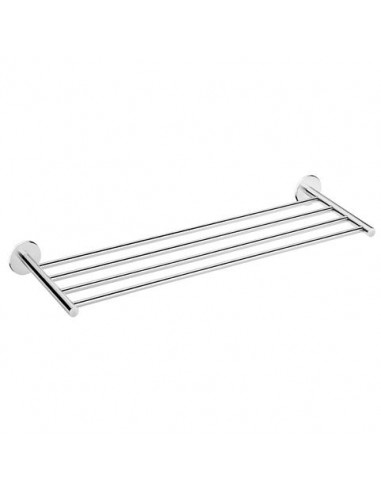 Rack porte serviettes à coller Duo Round par Bath+